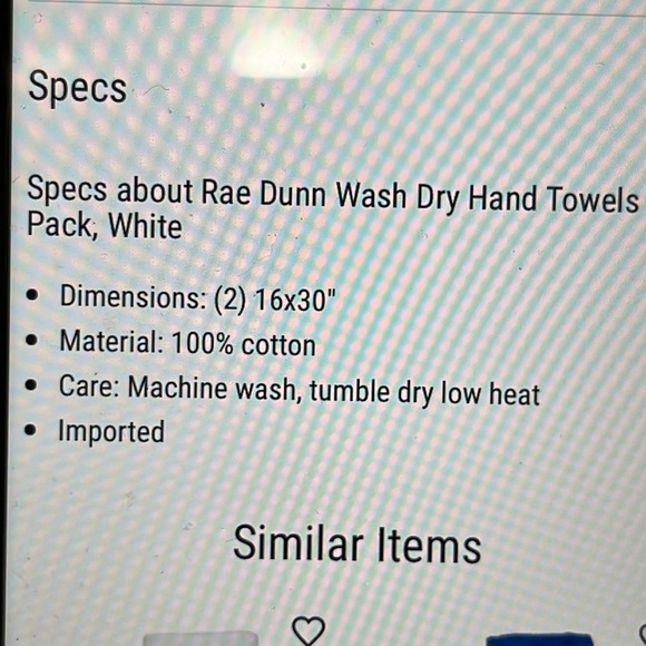 NEW Rae Dunn WASH DRY  Hand Towels NEW BNIP - Picture 4 of 9